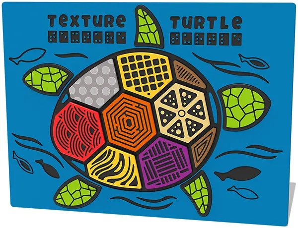 Sensory Texture Turtle Play Panel - Playground Equipment